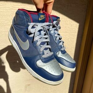 Nike Dunk High Navy Silver